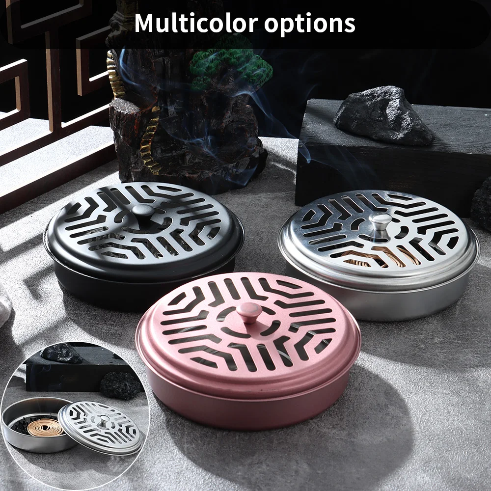 Портативный металлический поднос для защиты от комаров дома и отеля пластина