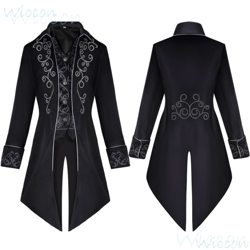 Средневековое платье Тюдоров мужской смокинг на Хэллоуин костюм средневекового