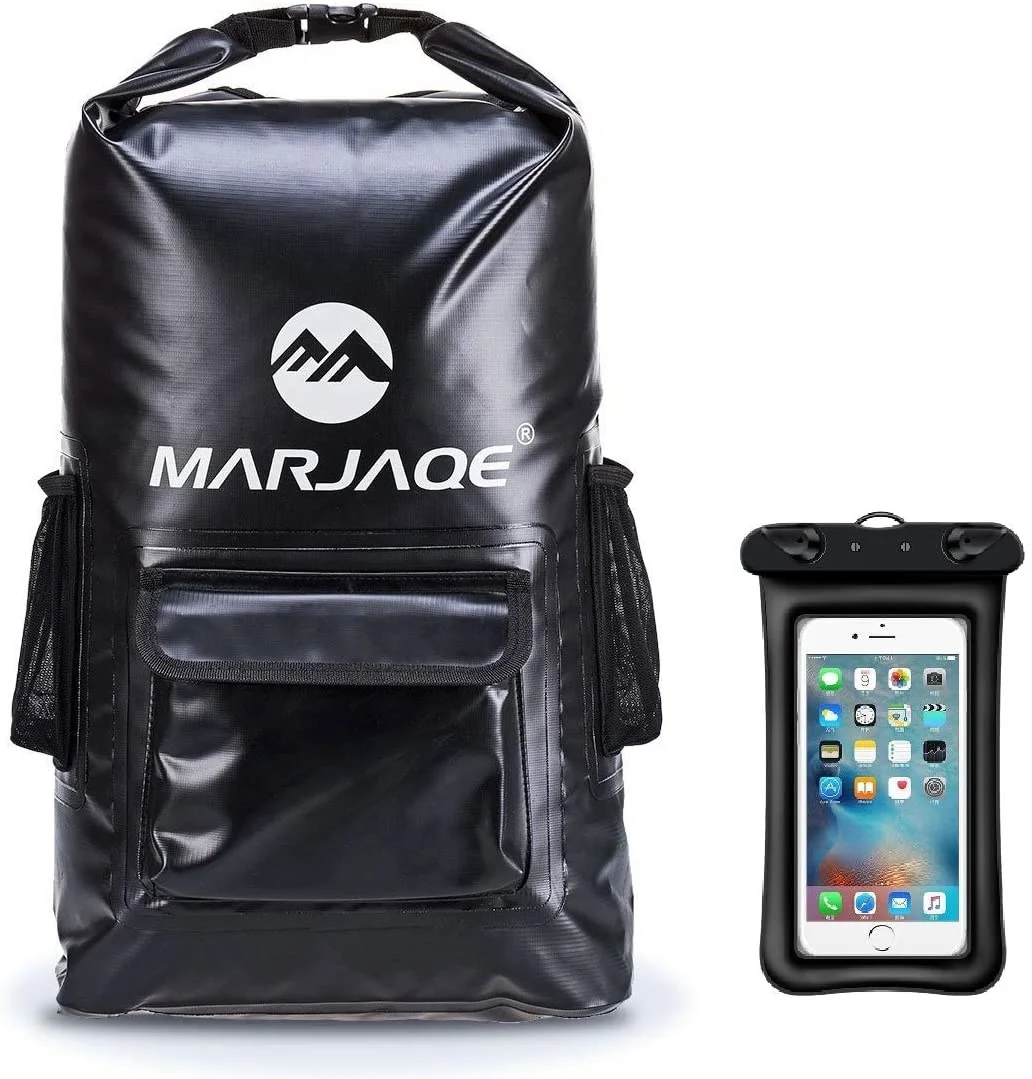 

MARJAQE Waterproof Backpack, Floating Dry Bag Sack, Backpack Waterproof 22L, Roll Top Keeps Gear Dry for Men and Women Kayaking,