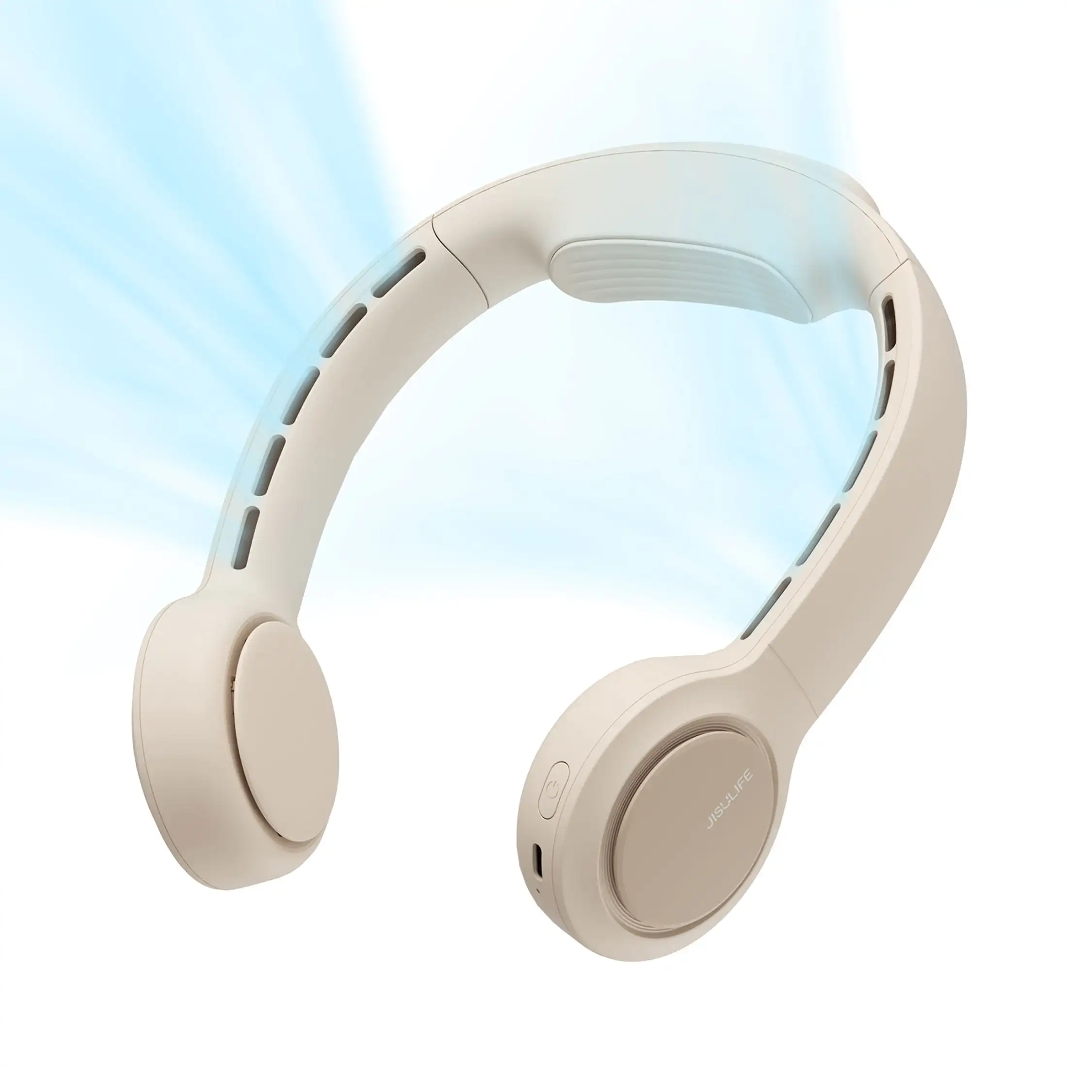 

Portable Neck Fan, Bladeless Personal Fan, 4500mAh USB Rechargeable Wearable Fan, 3+1 Speeds, Upgraded Airflow & Ultra-quiet, Sw