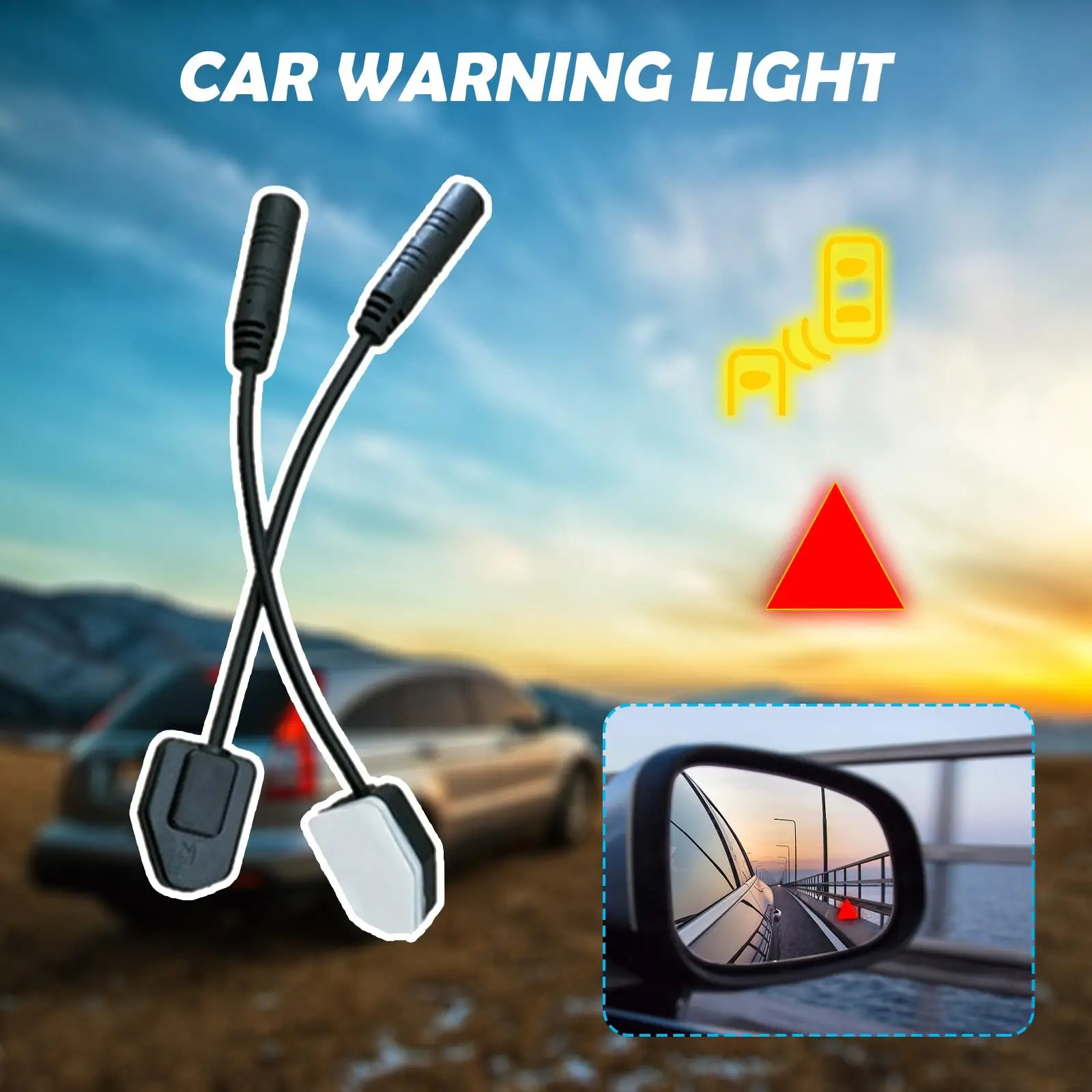

Car Blind Spot Monitoring System BSD Lens Light LED Drive Radar Alarm Rear Sensor Indicator Cross Ultrasonic TrafficAlert