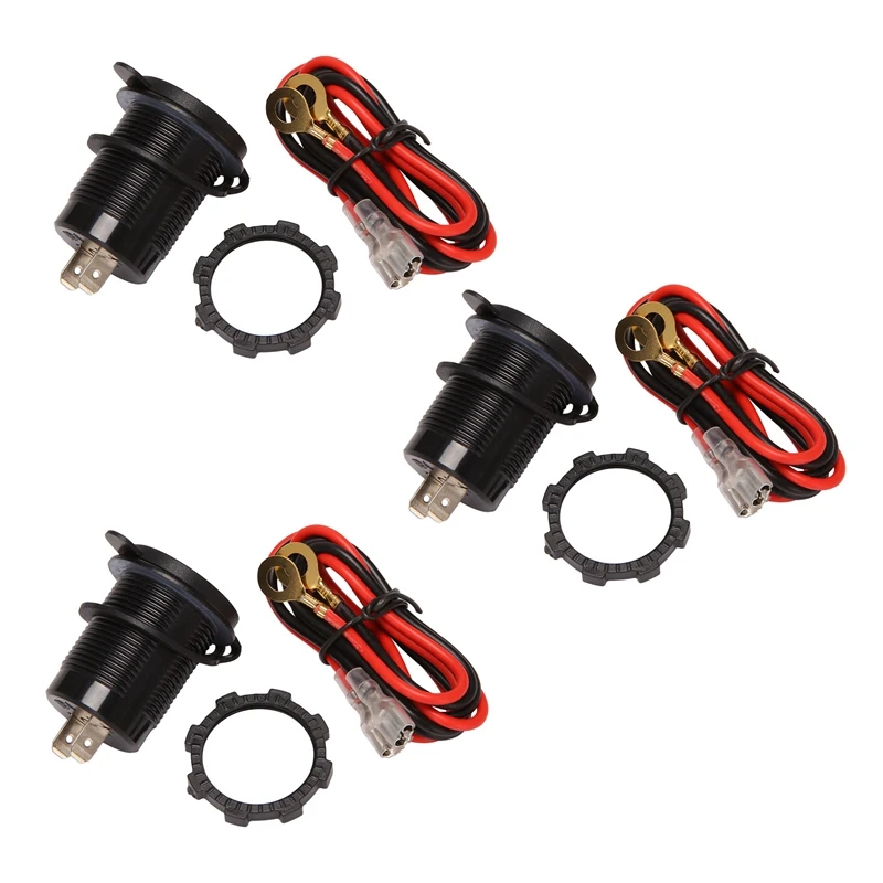 

3x12 В USB розетка, двойное Qc 3,0 USB Автомобильное зарядное устройство с переключателем, 36 Вт USB Водонепроницаемая электрическая розетка быстрое ...