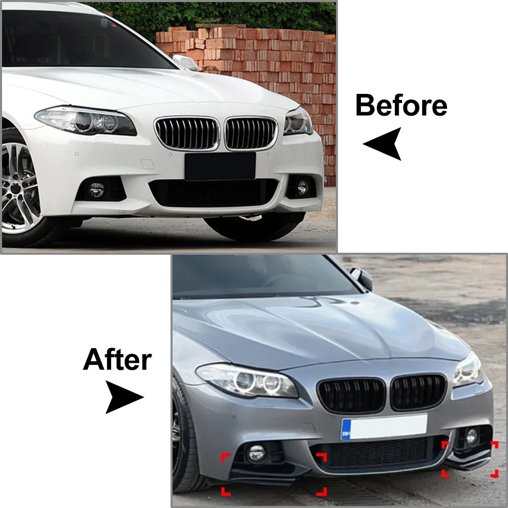 1 пара автомобильный передний сплиттер спойлер угловая отделка для BMW 5 серии F10 F11