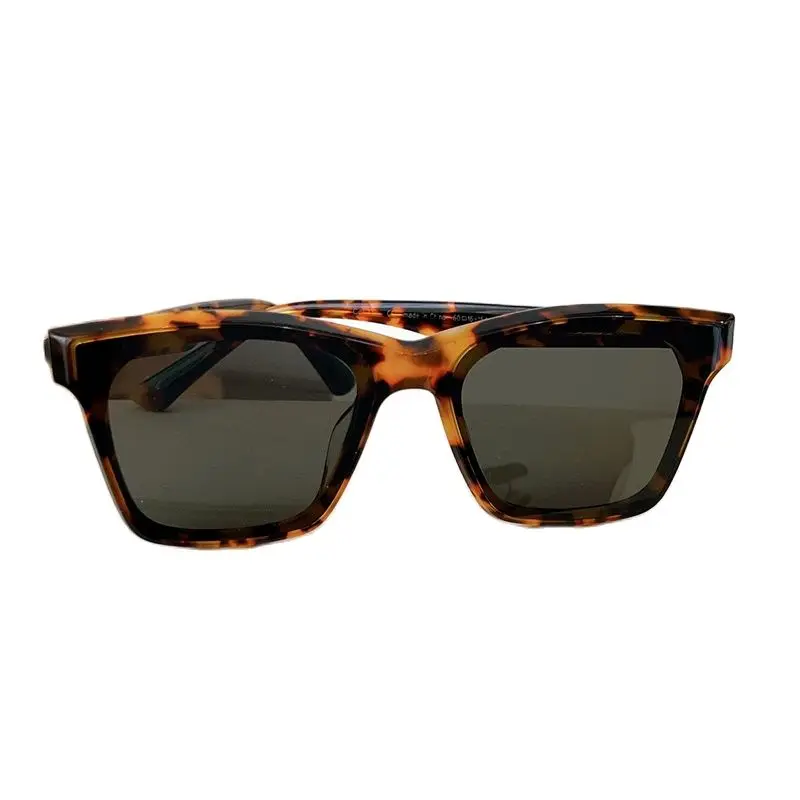 2023 top quality women Leopard print plate sunglasses unisex glasses Retro travel