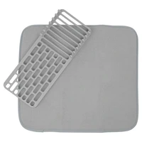 cuisinart 18us6251gray dish drying mat with rack gray