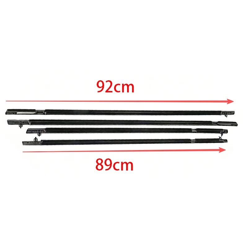 Фото Комплект из 4 уплотнителей для окон Honda Civic Hatchback 2017-2021 FK 10-го поколения, 5-дверный, для боковых дверей, номер детали 72950-TGGA01 №2