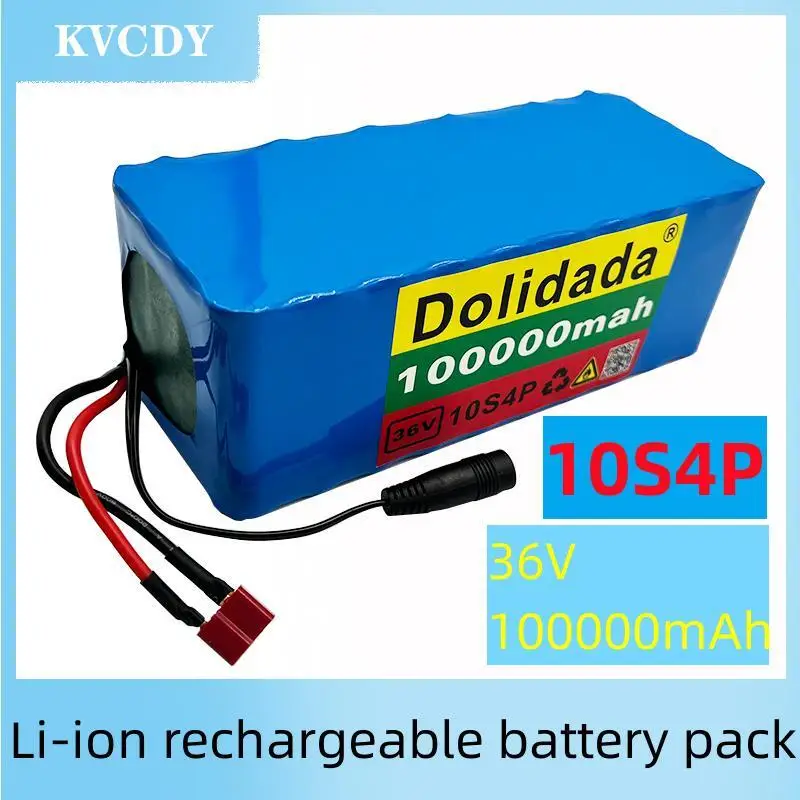 

new 36V 10s4p 100Ah 1000W large capacity 18650 lithium battery pack electric bicycle scooter with BMS Tplug
