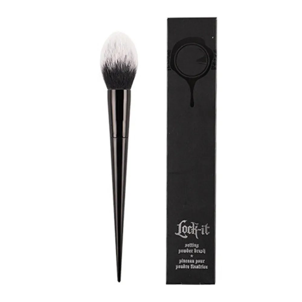 

Lock-It Setting Powder Makeup Brush #20 - Fluffy Round Tapered Powder Blush Bronzer Beauty Cosmetics Blender Tool