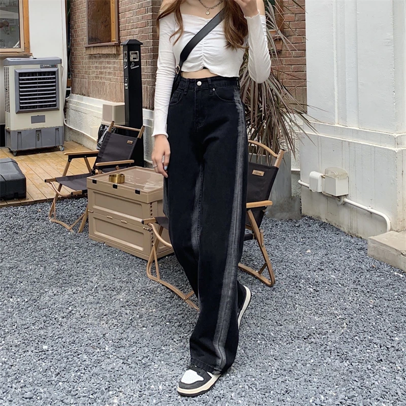 N0918   New fashion all-match thin wide-leg long pants and jeans