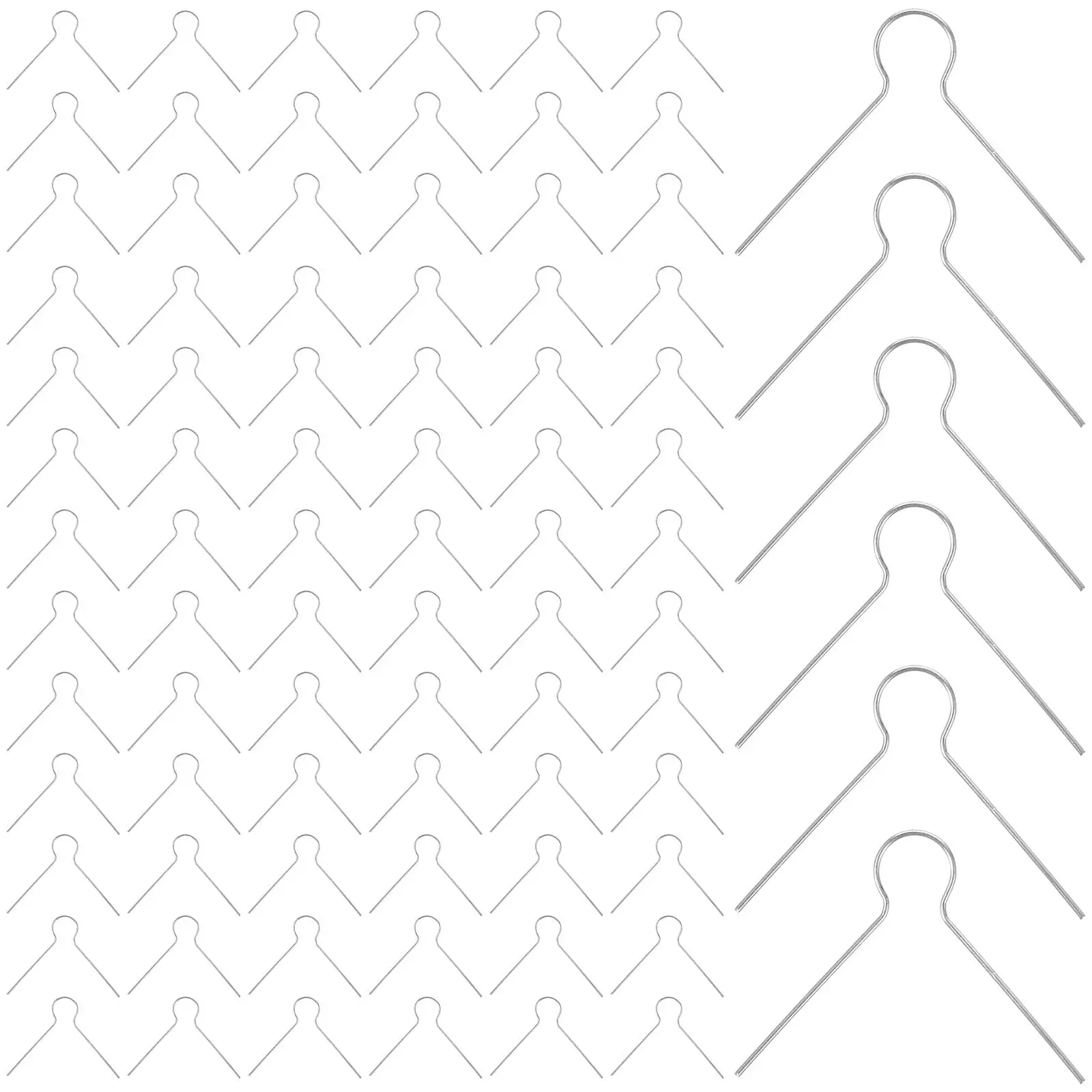 100 шт. Металлические рождественские крючки WINOMO серебристого цвета