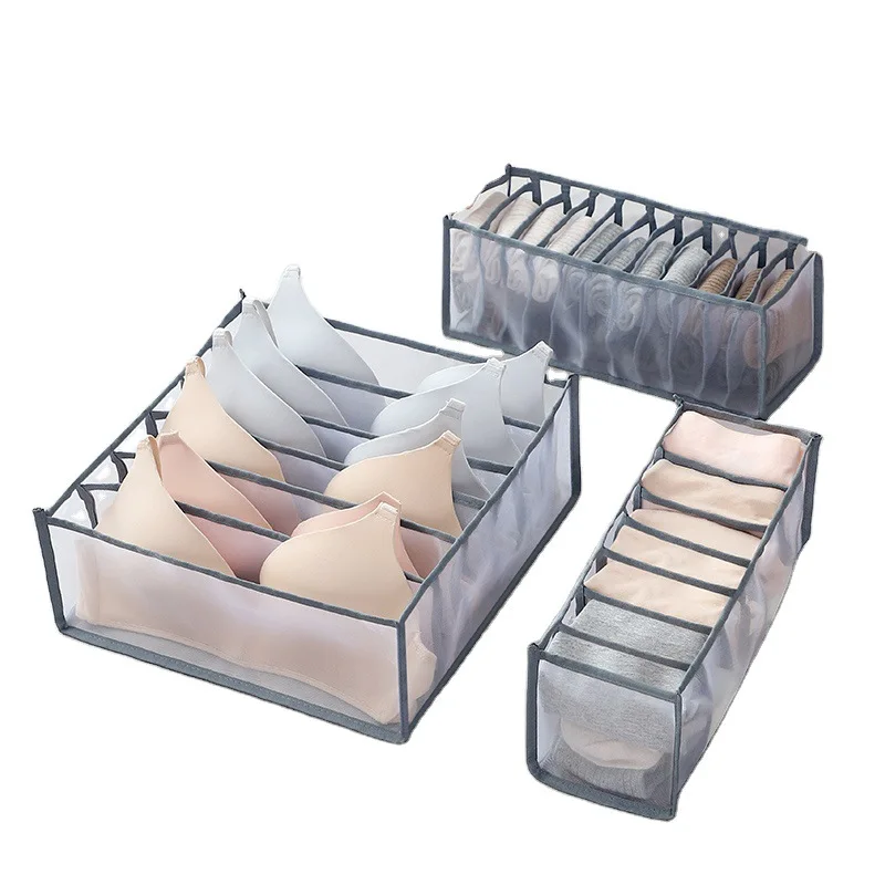 

4 Color Underwear Bra Organizer Storage Box Drawer Closet Organizer Boxes for Underwear Scarfs Socks Bra Drawer Divider