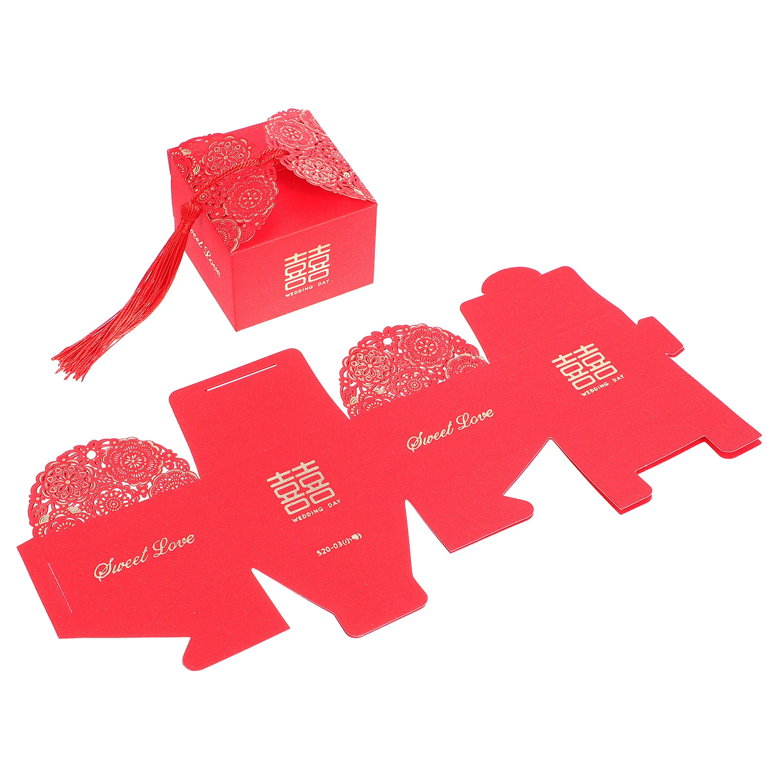 

Boxes Wedding Candy Gift Box Paper Chinese Favor Party Treat Storage Guest Supplies Styled Bridesmaids Cookiepacking Package