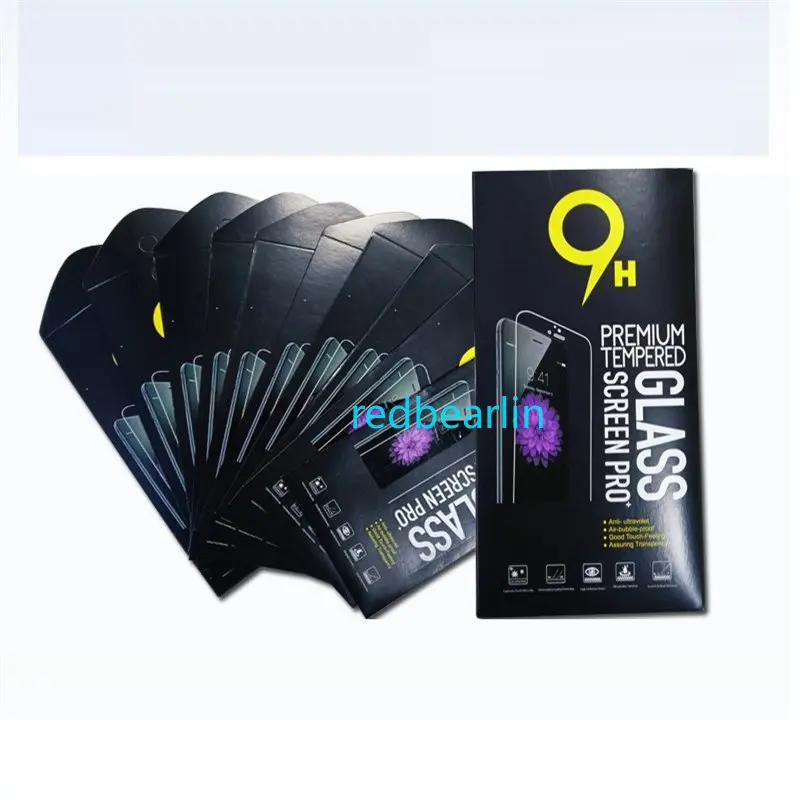 100-200pcs Universal Paper Retail Package Box For iphone 12 13 14 Samsung Htc lg Tempered Glass Screen Protector Film 10in1