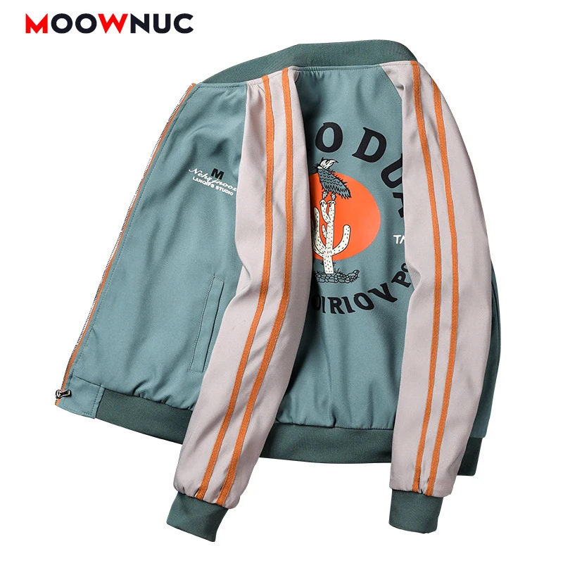 

Men's Jacket 2022 Spring Windbreaker Coats Overcoat Male PU Autumn Outdoors Youth Windproof Hombre Casual Coveral Brand MOOWNUC