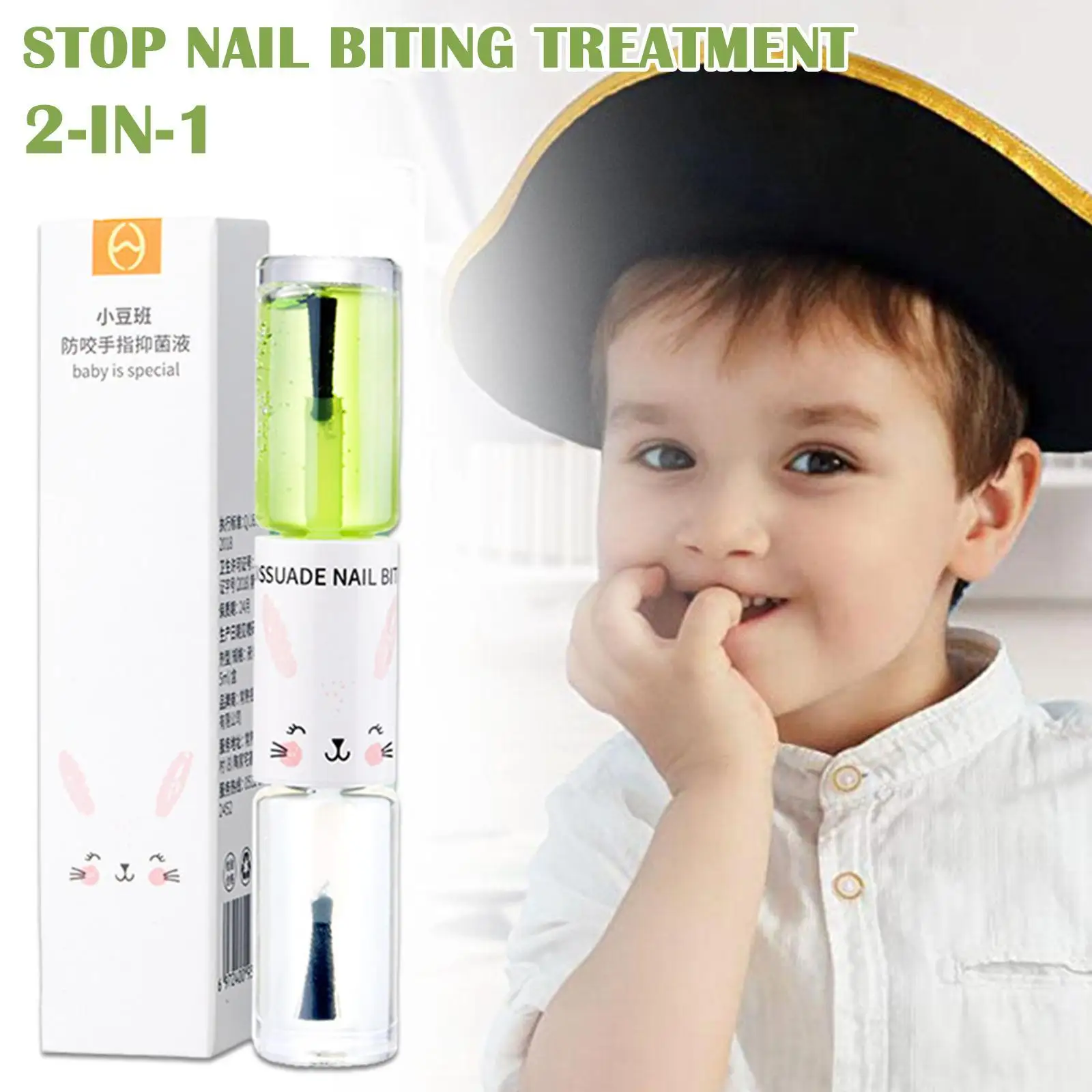 

Stop Nail Biting Treatment Nail Polish Bitter Cuticle Non-Toxic Healthy Oil Stop Sucking Thumb For Child Nail Health Care