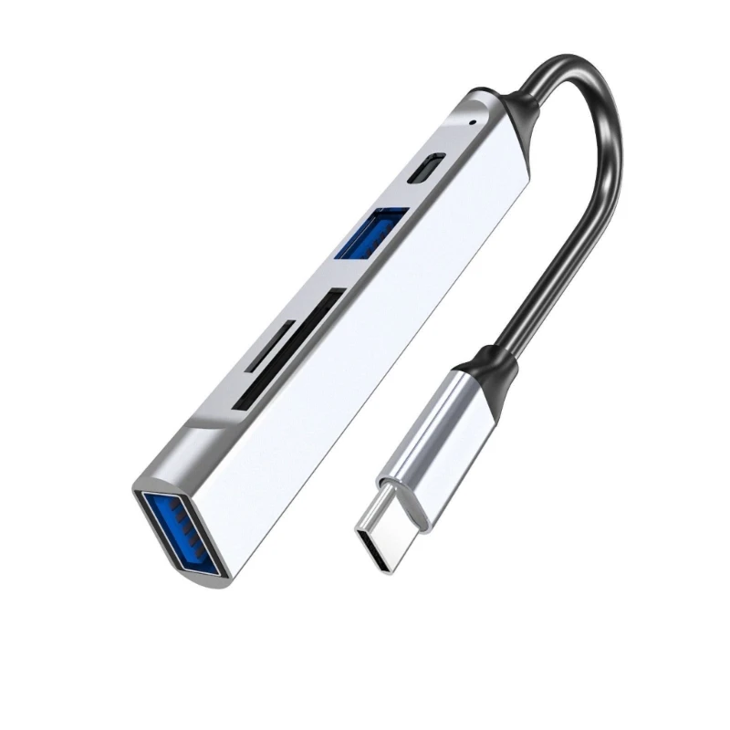 Пять в один USB сверхбыстрый док расширения к C - типу USB3.0 2.0 для считывания карт