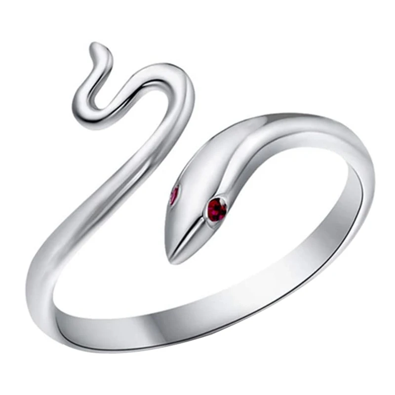 

Open Adjustable Rings For Women Snake Shape Unique Design