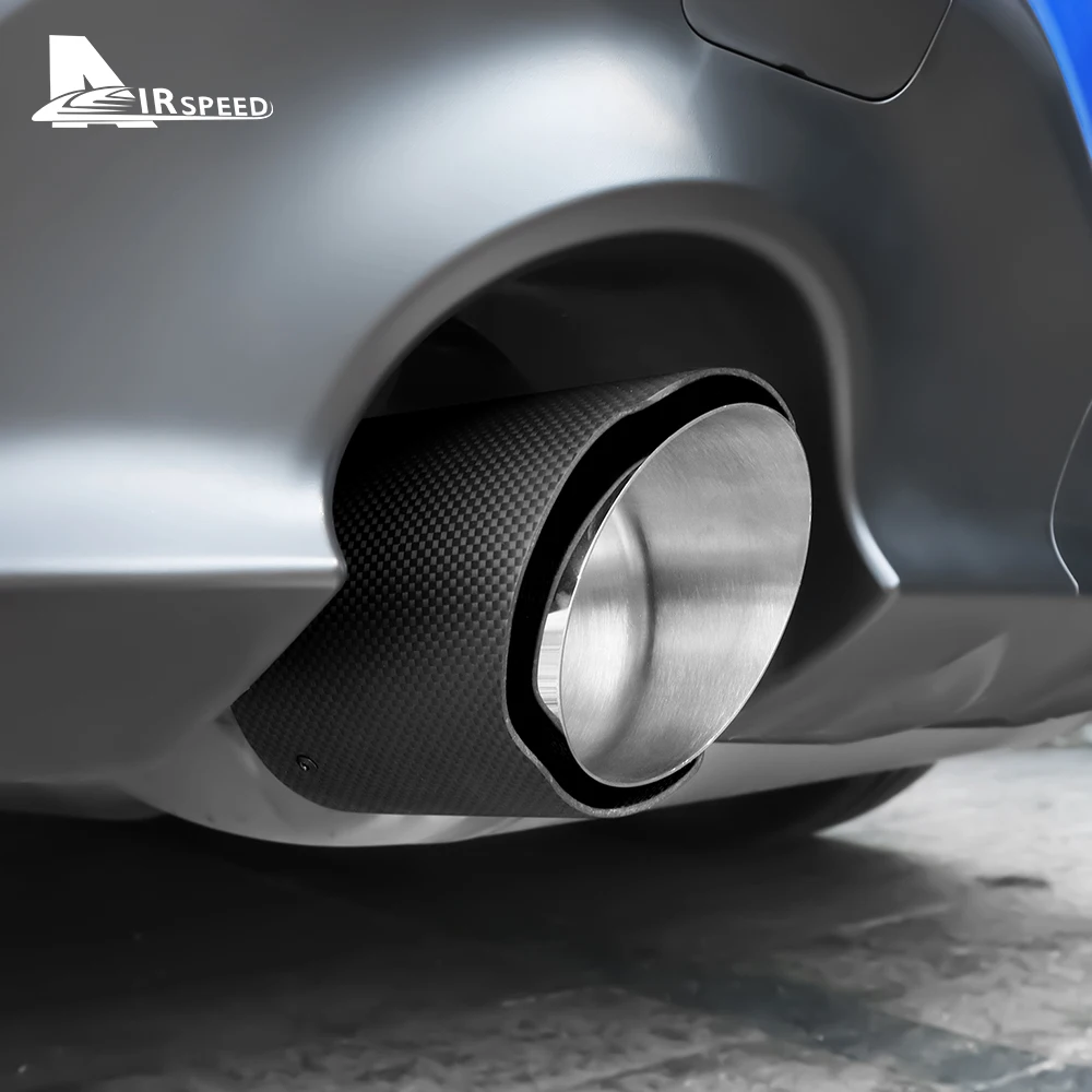 Выхлопная труба из настоящего углеродного волокна для Subaru BRZ Toyota GR86 2021 2022 2023 2024