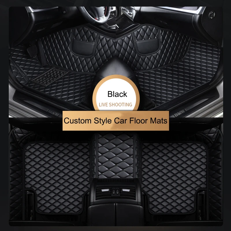 

Custom Car Floor Mats for Peugeot 206 2004-2008 Year Eco-friendly Leather Car Accessories Interior Details