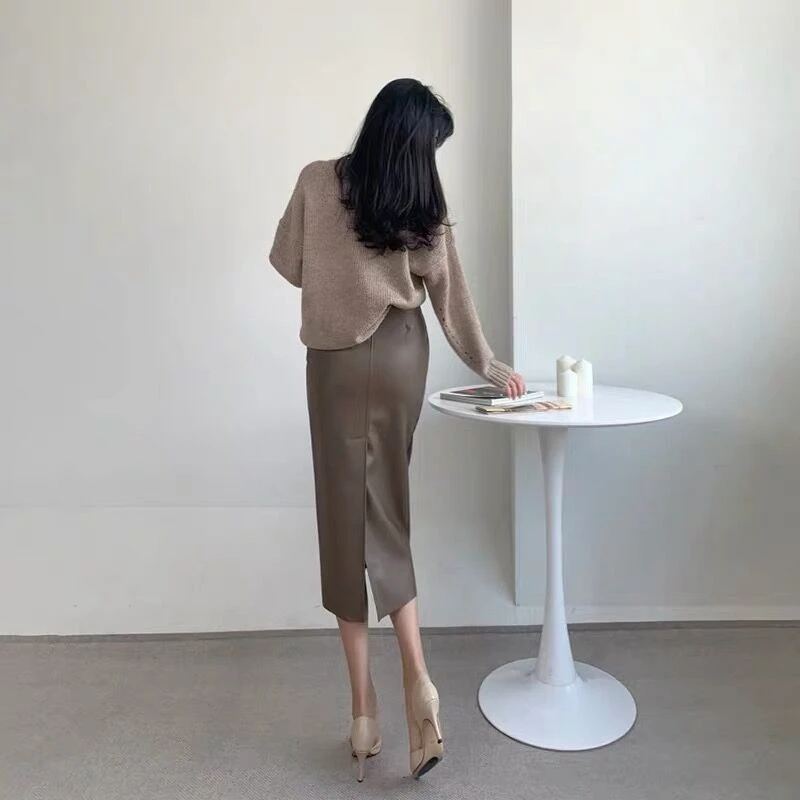 Рисунок 2 - Юбка До Колена из натуральной овечьей кожи