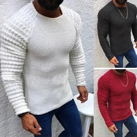 men sweater fallwinter 2021 slim long sleeve round neck pullover sweater tops men fashion solid color knit sweaters