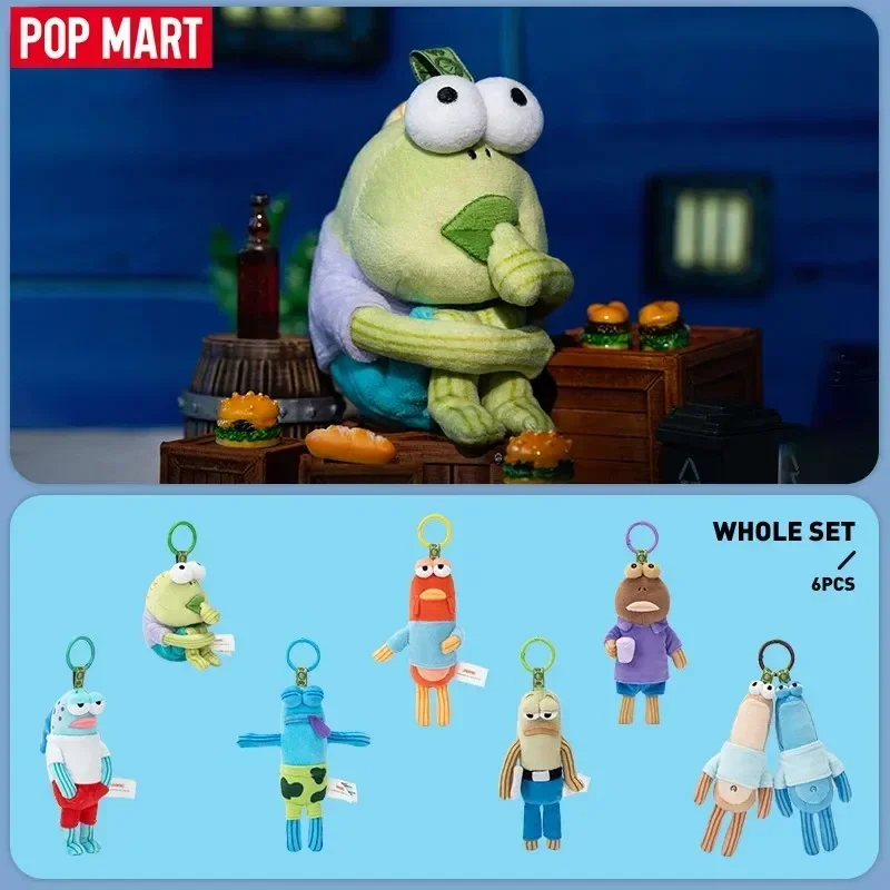 Фото POP MART Серия Bikini Bottom Buddies: Загадочные игрушки-сюрпризы в закрытых коробках, аниме-фигурки, куклы, подарки для девочек и детей, украшения №4
