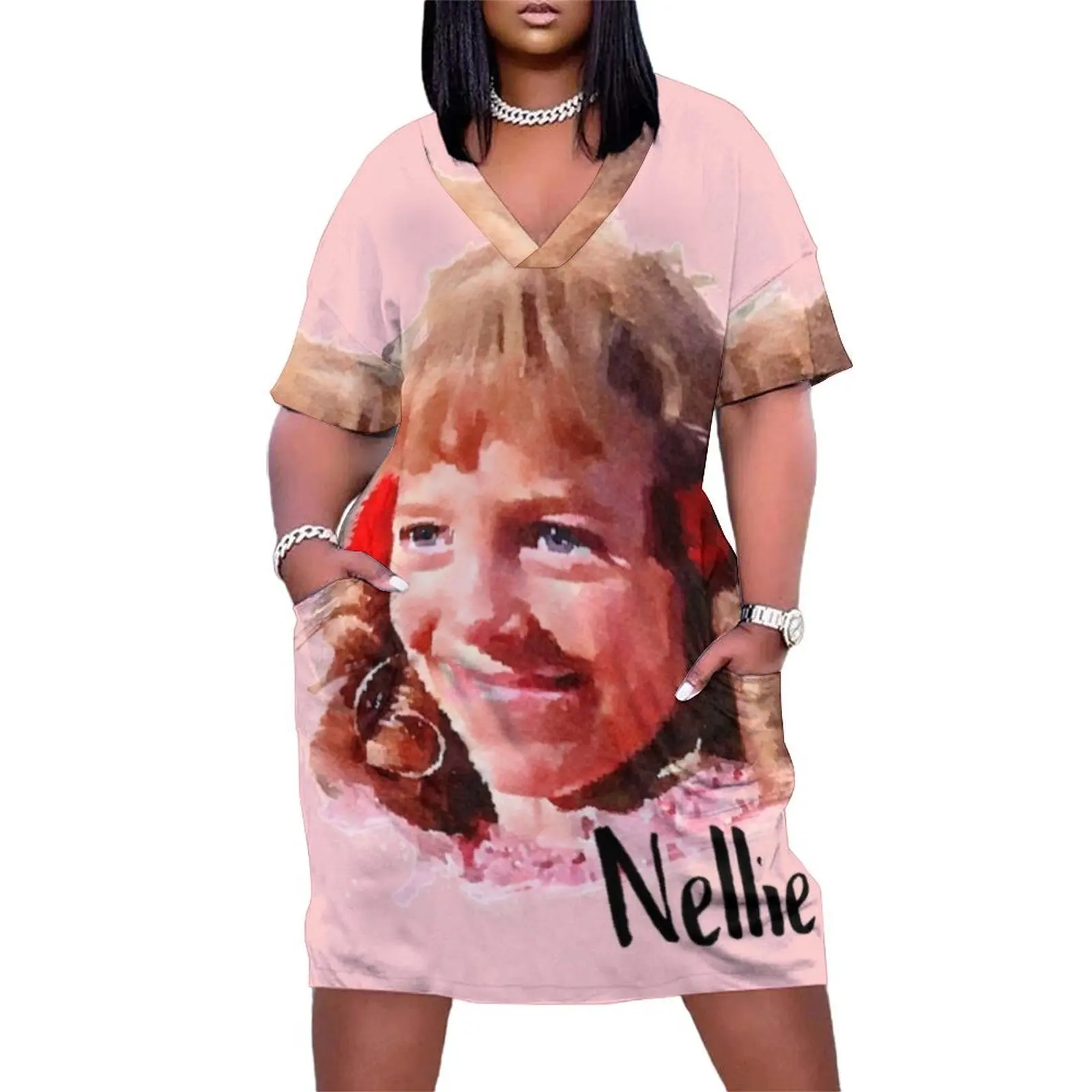 Нелли Олесон маленький домик на прериях свободное платье с карманами женская