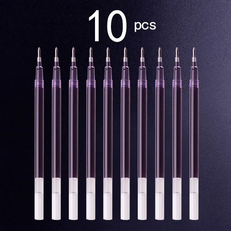 

WQN нейтральная ручка с фиолетовыми чернилами 0,7/1 мм для плавного письма, сменные стержни большой емкости, канцелярские принадлежности, ручки для письма школьников