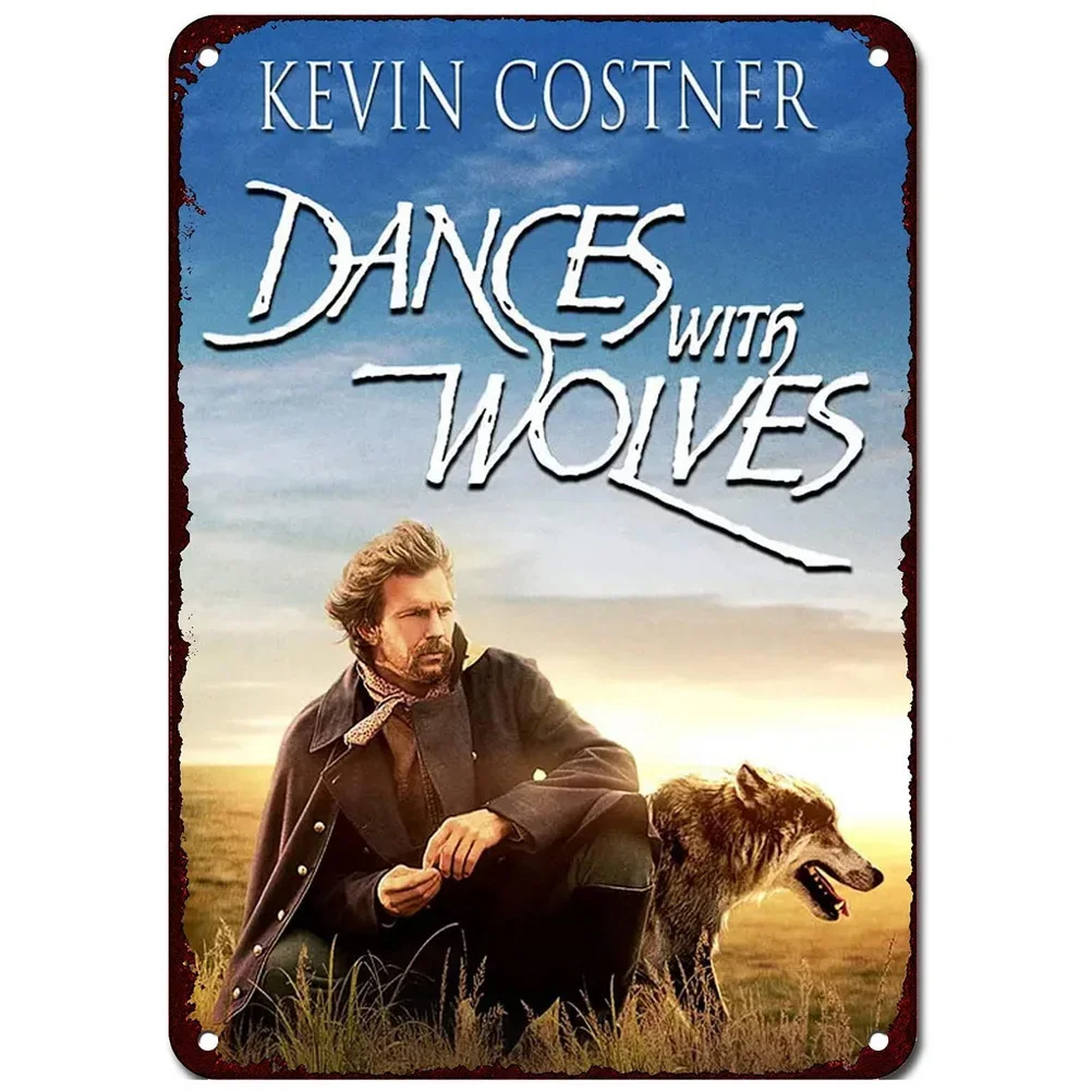 Классический металлический постер в стиле ретро Танец волка из классических