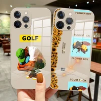 phone cases for iphone 13 11 pro max 8 7 plus glass silicone for iphone mini xs max xr xs tyler the creator golf igor bees cover
