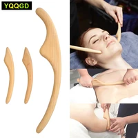 1set natural wood scraping stick scraper for fat burner back shoulder neck waist leg body massage therapy slimming tool
