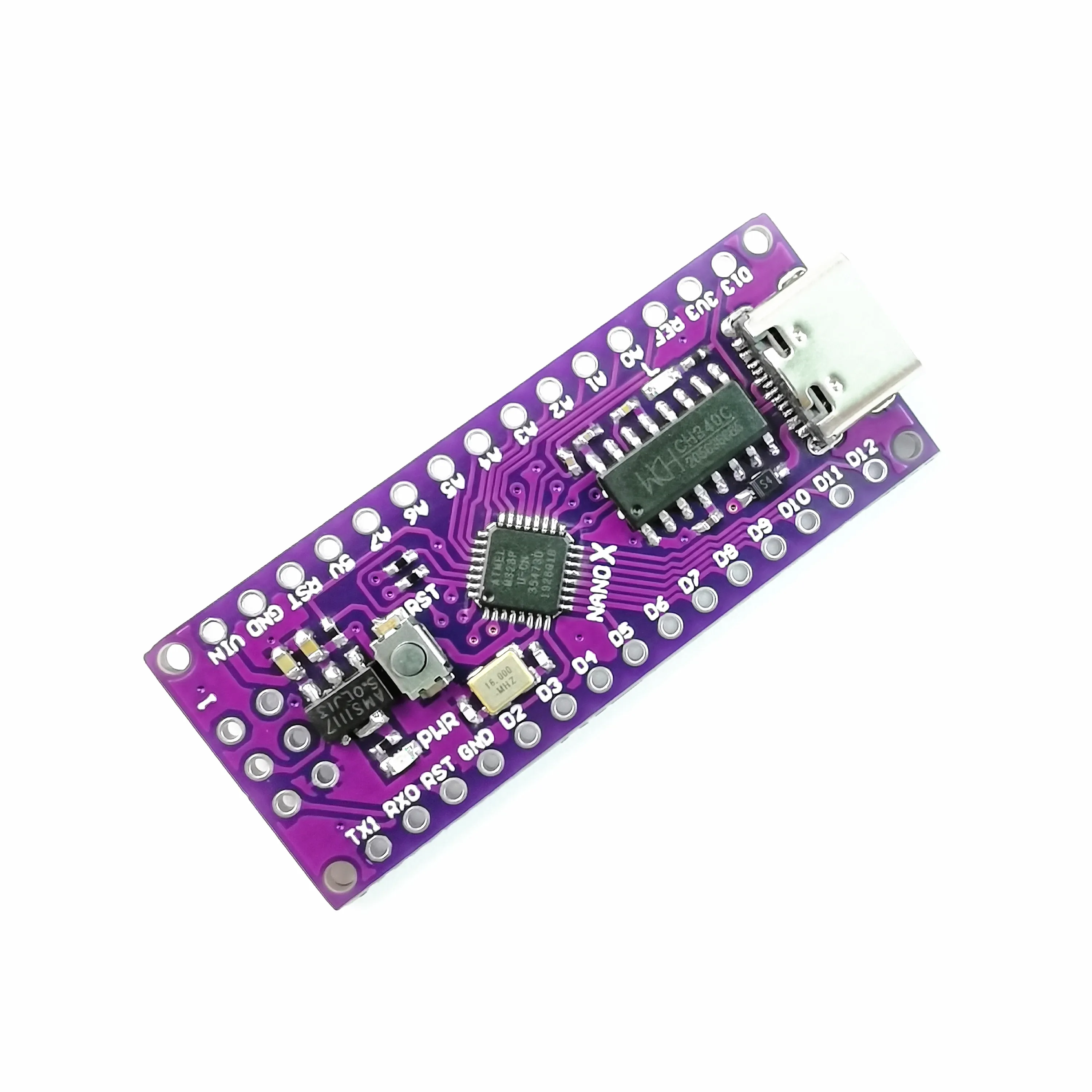 NANO X V3.0 ATMEGA168/ATMEGA328P-MU QFN32 5V 16Mhz Type-C USB CH340C SOP16 совместим с оригинальным