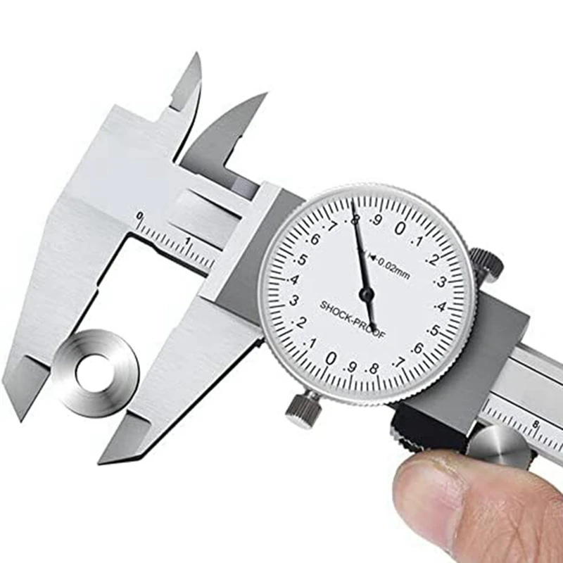

Metric Gauge Measuring Tool Dial Vernier Caliper Shock-Proof Vernier Caliper 0.02Mm
