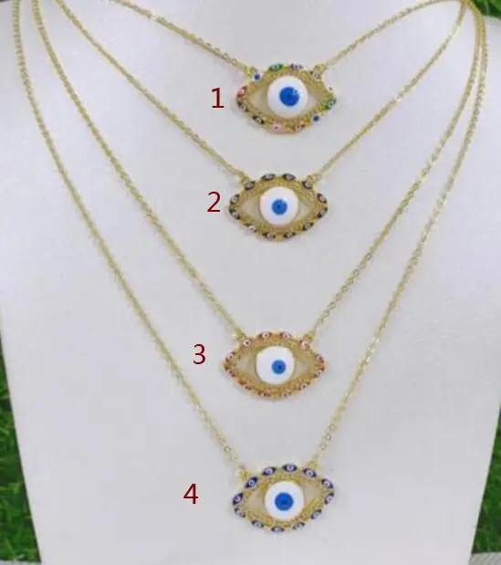 

1pcs CZ Evil Eye Charms for Jewelry Making Wholesale Blue Eye Pendant Necklace Jewelry Supply Wholesale dfg4