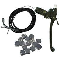 throttle cable clutch cableclutch lever fits 49cc 66cc 80cc motorized bicycle alloy left w lock handlebar w kill switch