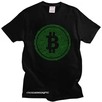 new mens bitcoin tshirt men oversized pure cotton t shirt round neck leisure cryptocurrency crypto blockchain tee