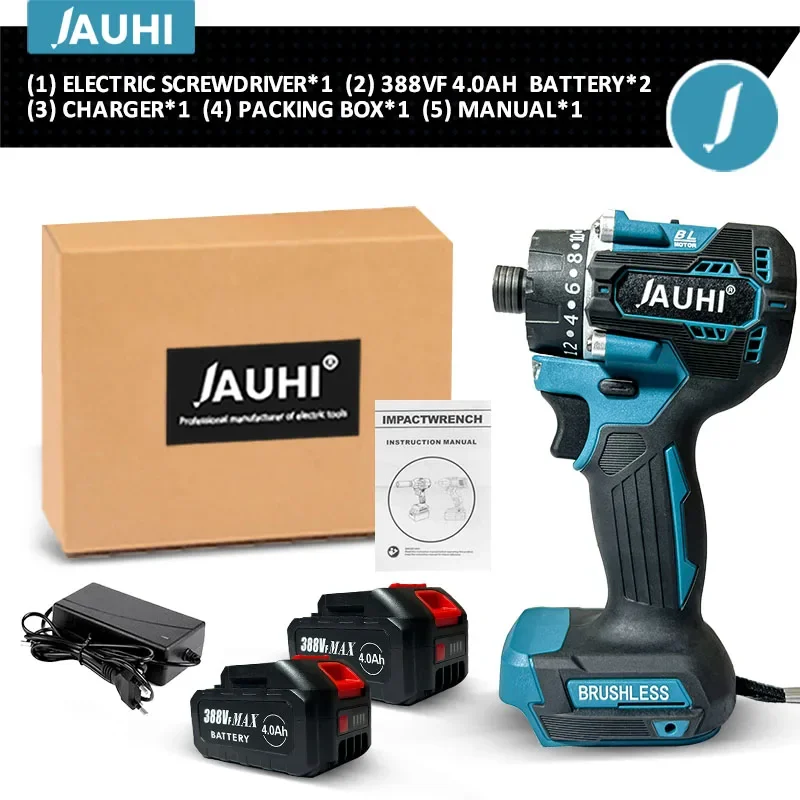 

Бесщеточный электрический шуруповерт JAUHI для аккумулятора Makita 18В