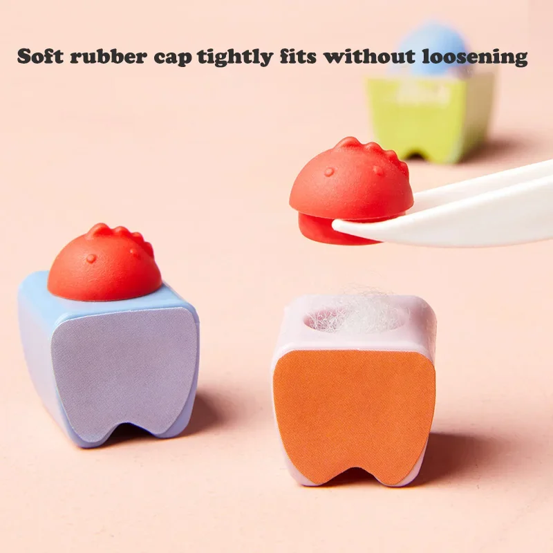 Деревянная коробка детский дневной бокс для зубов с рисунком динозавра