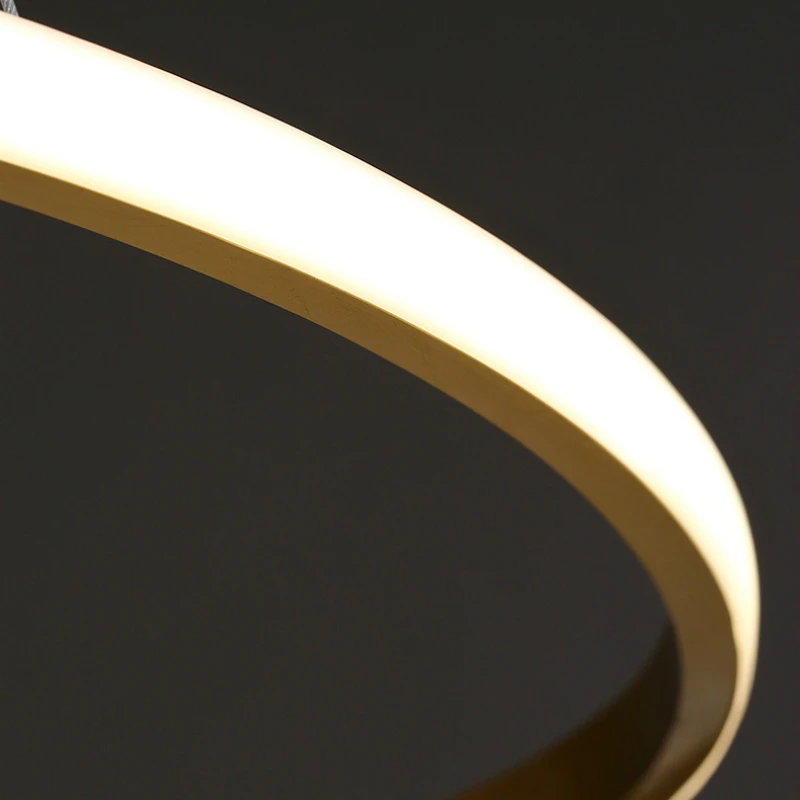 Современный кольцевой Алюминий подвесной светильник с Гостиная Обеденная Lamparas De