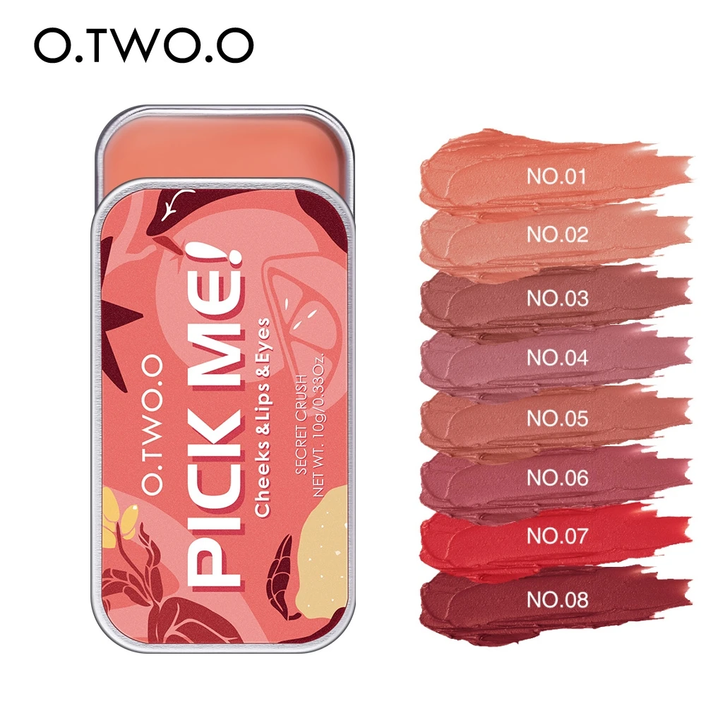 

Wholesale O.TWO.O Multi Makeup Palette 3 IN 1 Lipstick Blush For Face Eyeshadow Lightweight Matte Lip Tint Natural Face Blush