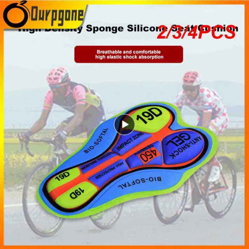 

2/3/4PCS Breathable Pads Sew Riding Pants Sponge Bicycle Shorts Cushion Repair Clothes Different Colors Bike Riding Base Cushion