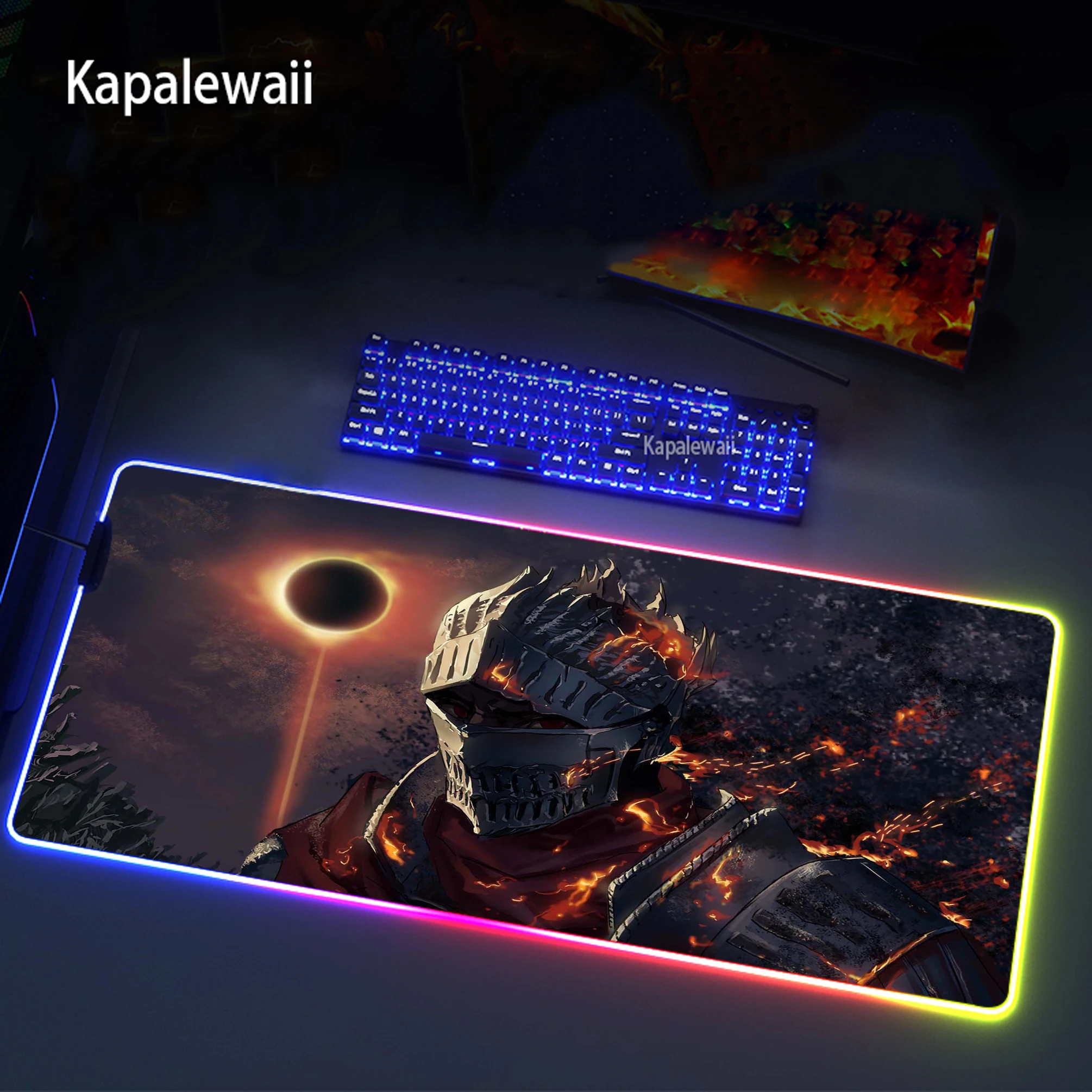 

RGB Lighting Gaming Mouse Pad Large Mause Pad Keyboard Desk Carpet Game Rubber No-slip Mouse Mat Gamer Desk mats Dark Souls