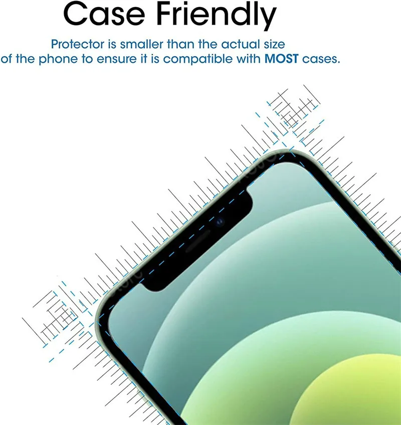 3PCS Protective Glass on For iPhone  screen protector Tempered Glass