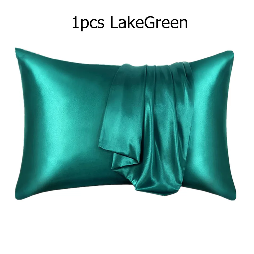 

Атласная наволочка хаки, 1 шт.