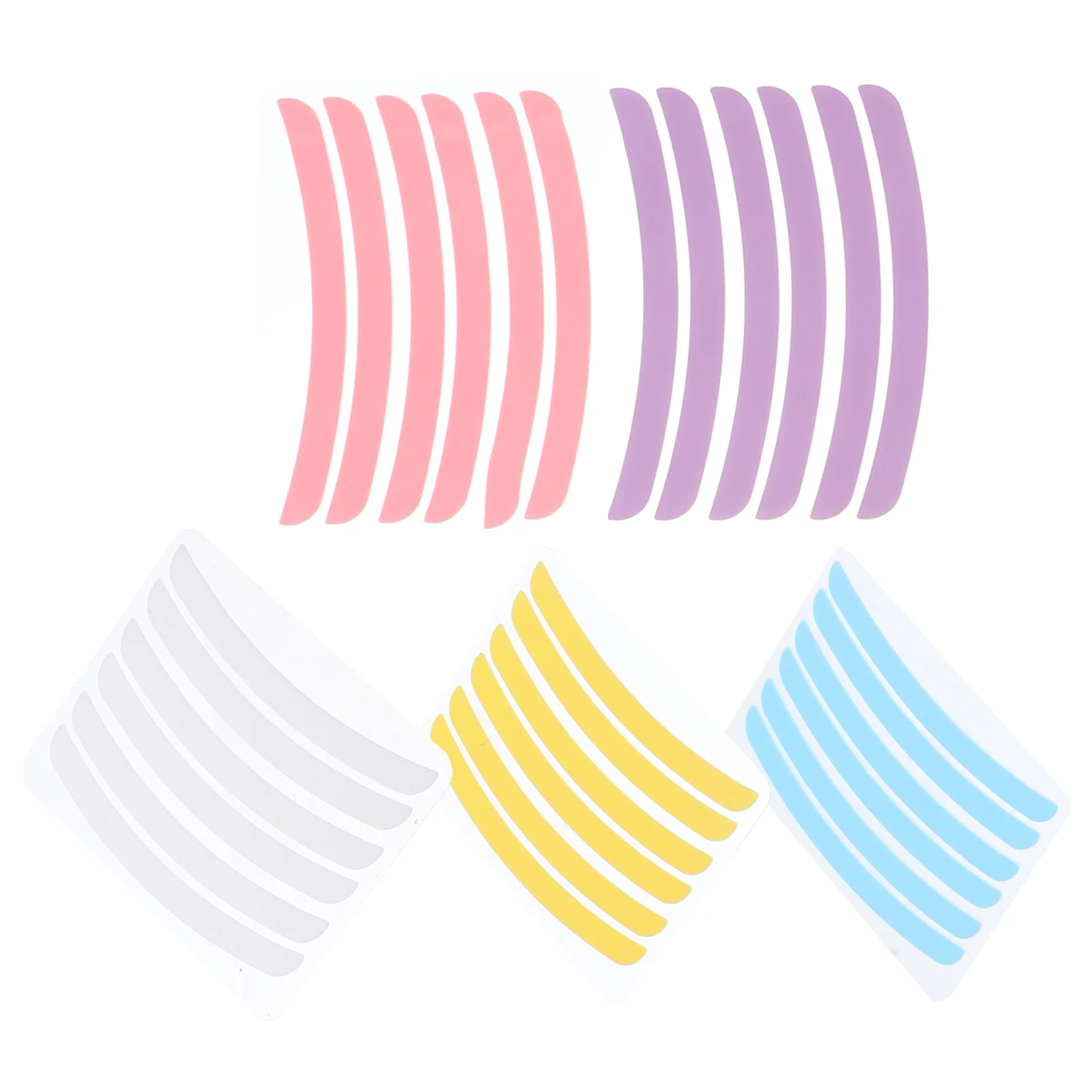 

5 Sheets Lash Lifting Supplies Silicone Eyelash Rods Perming Tool Pads Cosmetic Kit