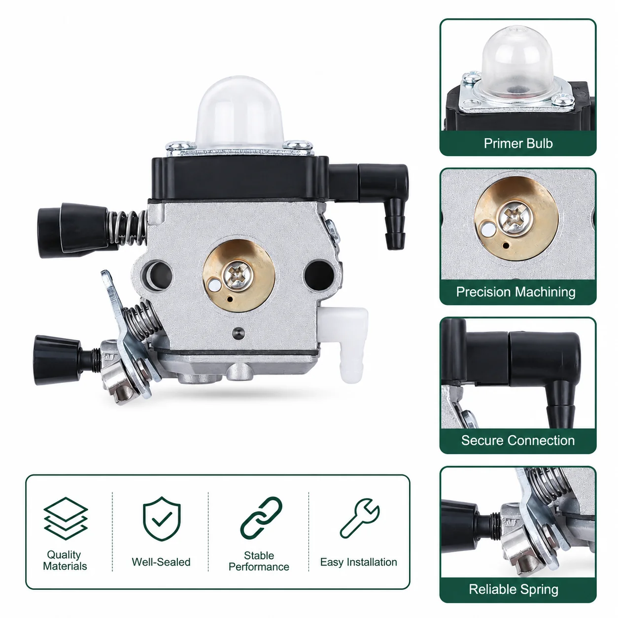 Фото Комплект для настройки карбюратора бензопилы Stihl FS46C FS55R KM55R FS74 FS75 FS76 FS80 4228 120 0608, запасные части и аксессуары №4