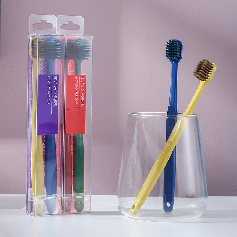 

Wide-headed Toothbrush Couple Japanese Series Oral Care Toothbrush Family Unisex Healthy Teeth Cleaning Brushes Soft Clean 2PCS