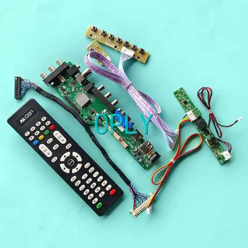 LCD Display Screen DVB Controller Board Fit M270HVN02.0/1/2/3/5/6 1920*1080 LVDS-30Pin 27" DIY Kit USB AV RF HDMI-Compatible VGA