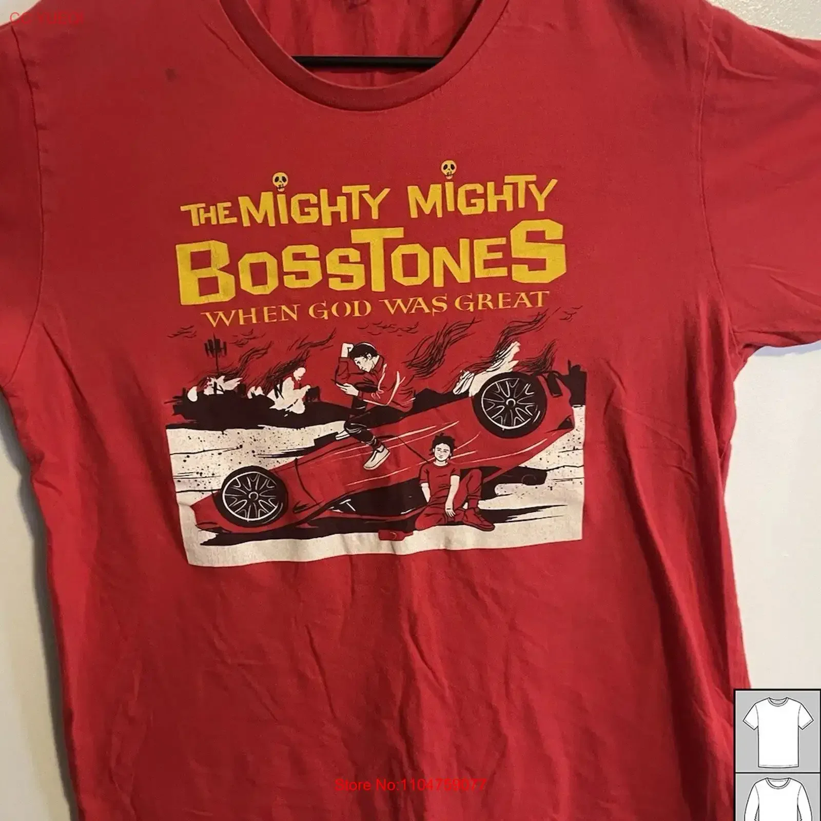Фото Футболка Hot The Mighty BossToneS FINAL PARADE S 5XL JJ599, винтажная, с графическим принтом, в стиле стритвир, дышащая, дизайнерская одежда №1