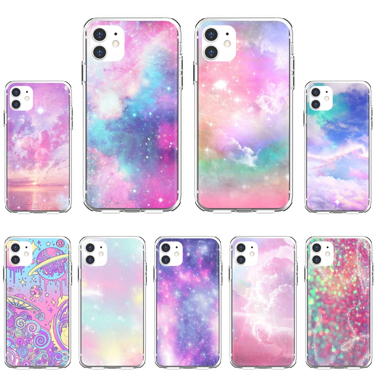 Мягкий силиконовый чехол для Xiaomi mi Redmi Note 3 4 4X 5 6 7 8 8t 9 9s 9t 10 pro lite Rainbow-Galaxy-Starry-sky-Space |